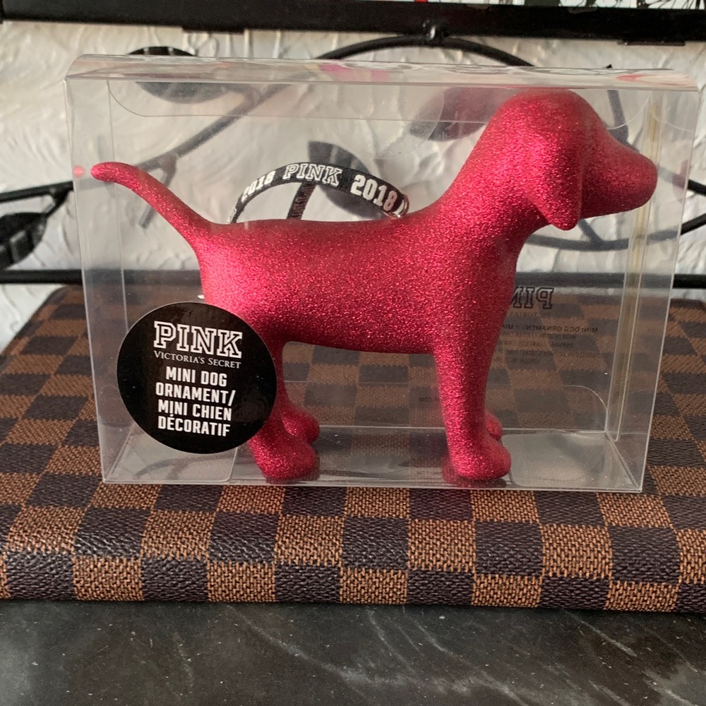 NEW! Limited Edition Victoria's Secret PINK Dog Ornament